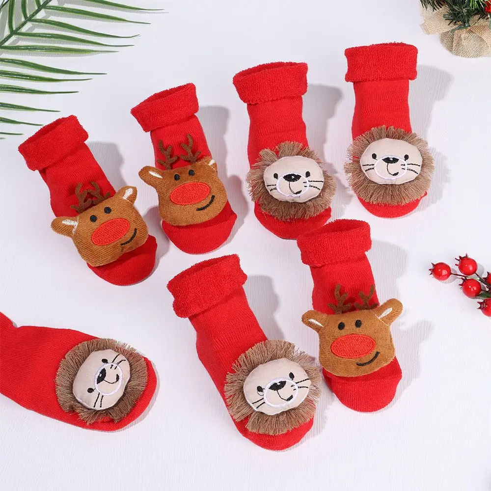 

Kids Children Socks For Girls Boys Thicken Print Cotton Toddlers Baby Christmas Socks For Newborns Baby Short Socks Clothing