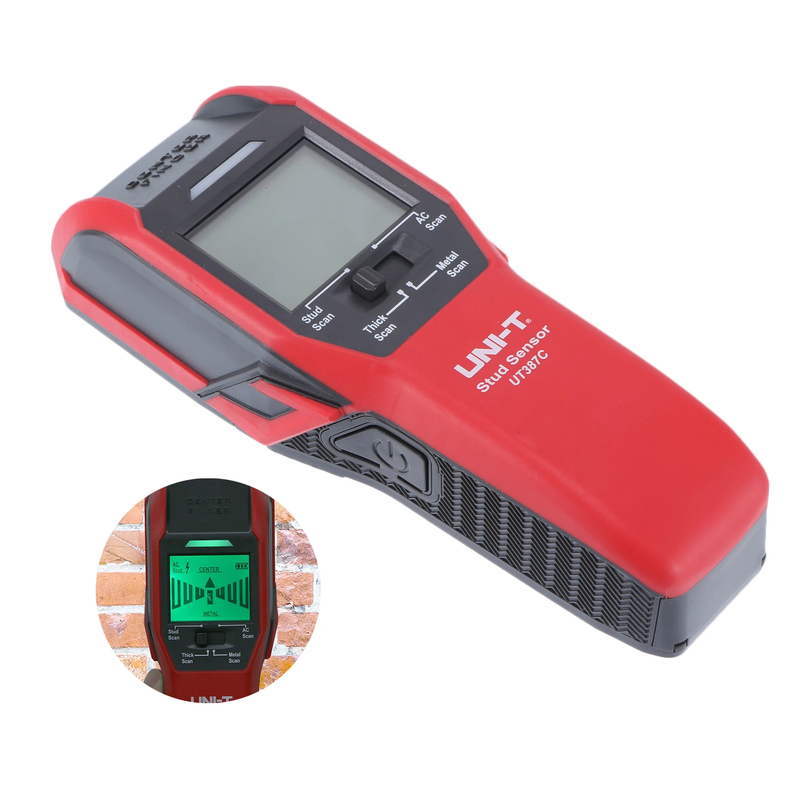 

UNI-T UT387C Wall Scanners Ferrous Meters Metal Wood Detector Sound and Light Alarm Electric Stud Finder Sensor Wire Detection