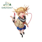 EARLFAMILY 13 см x 8,7 см для химико Тога виниловые наклейки на машину, автомобильная наклейка, мотоциклетные холодильники, забавные царапины в виде прикуса