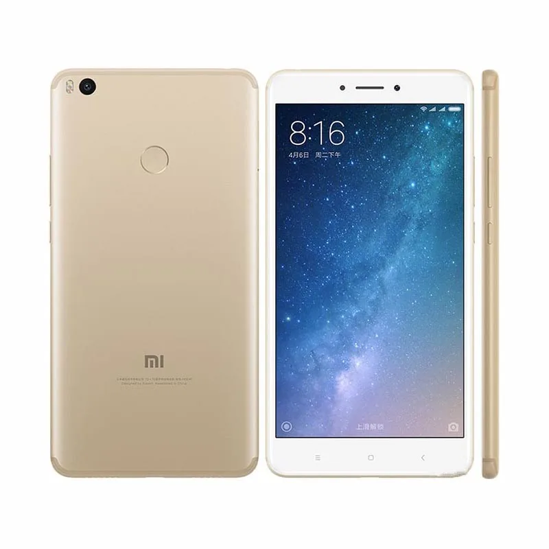 

Разблокированный сотовый телефон Xiaomi Mi Max2, 4 Гб ОЗУ, 64 ГБ, 4G LTE, 5300 мАч, Распознавание отпечатков пальцев сзади, Android, 6,44 дюйма