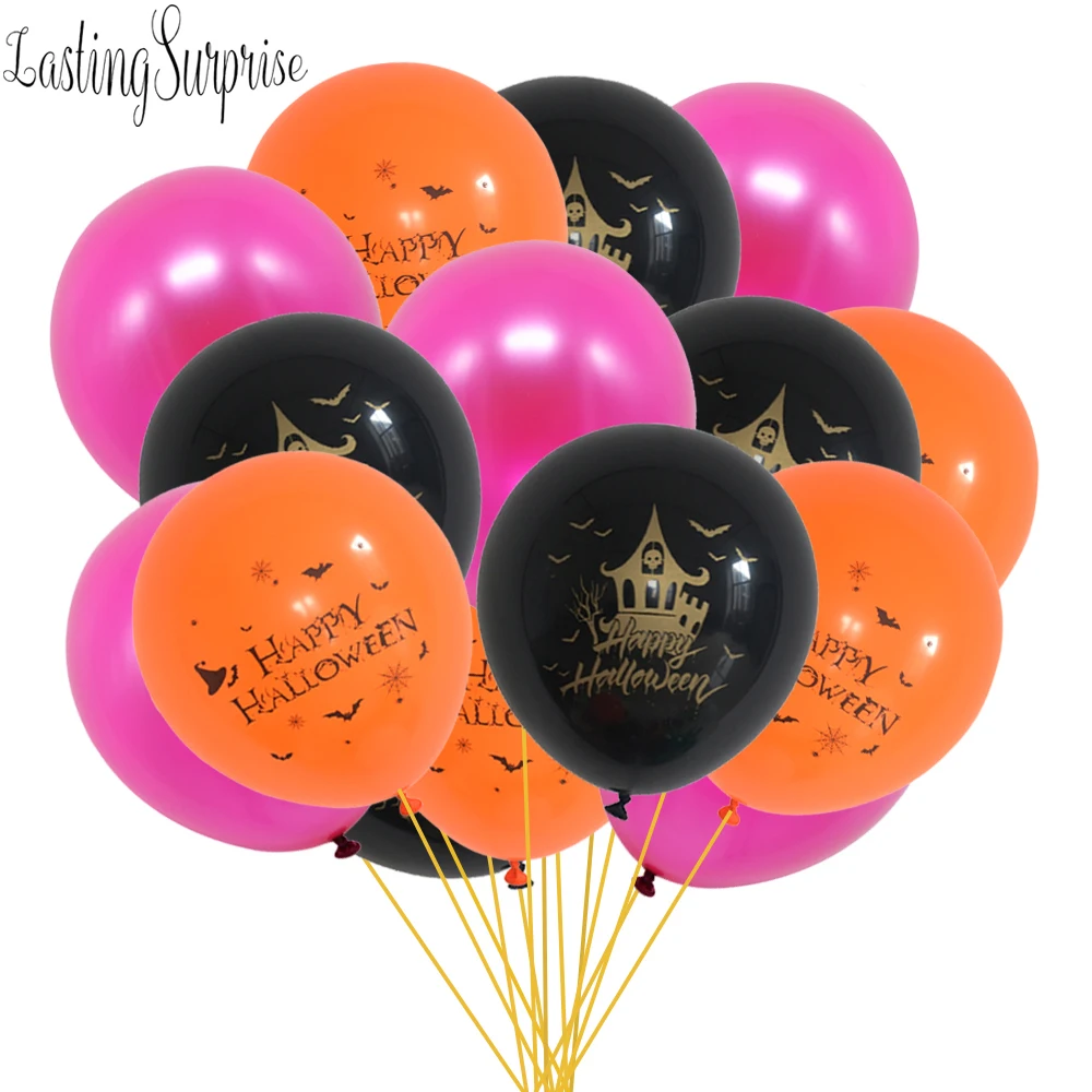 Латексные шары на Хэллоуин с привидениями реквизит дом Globos конфетти летучая мышь