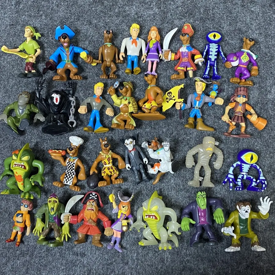 2.5inch. Scoooby Mystery Mates Shaggy Daphne Fred Dracula Vampire Mummy Zombies Figure Cartoon Doll Movie Toys Kids Xmas Gift - купить по