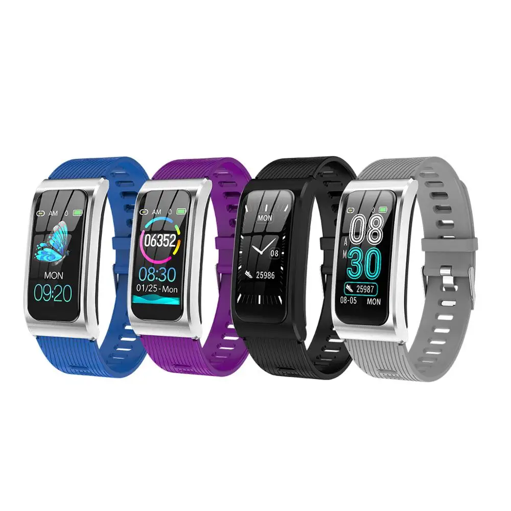 AK12 Smart Bracelet Color Screen IP68 Waterproof Women Men Heart Rate Blood Pressure Monitor Cycle Activity Tracker Sports Band |