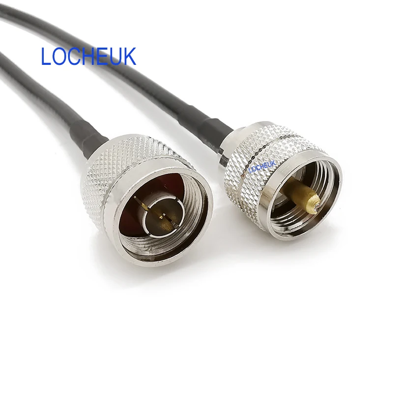 LMR195 РЧ коаксиальный кабель N Тип штекер UHF штекер PL259 прямой разъем отрезок провода расширения Перемычка провода LMR195 РЧ кабель