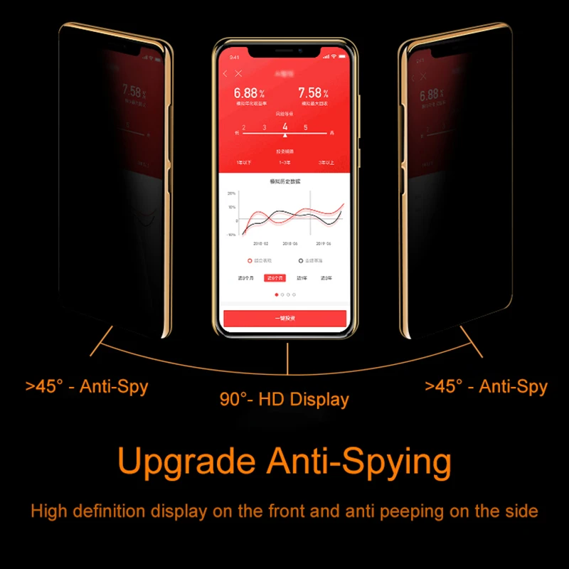 anti spy tempered glass for iphone 13 12 11 pro x xs max xr private screen protector glass for iphone 13 12 6 7 8 se 2020 glass free global shipping