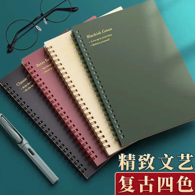 

Блокнот на спирали А5, простой блокнот для студентов колледжа формата А5 блокнот в сетку, блокнот в клетку, блокнот для ежедневника