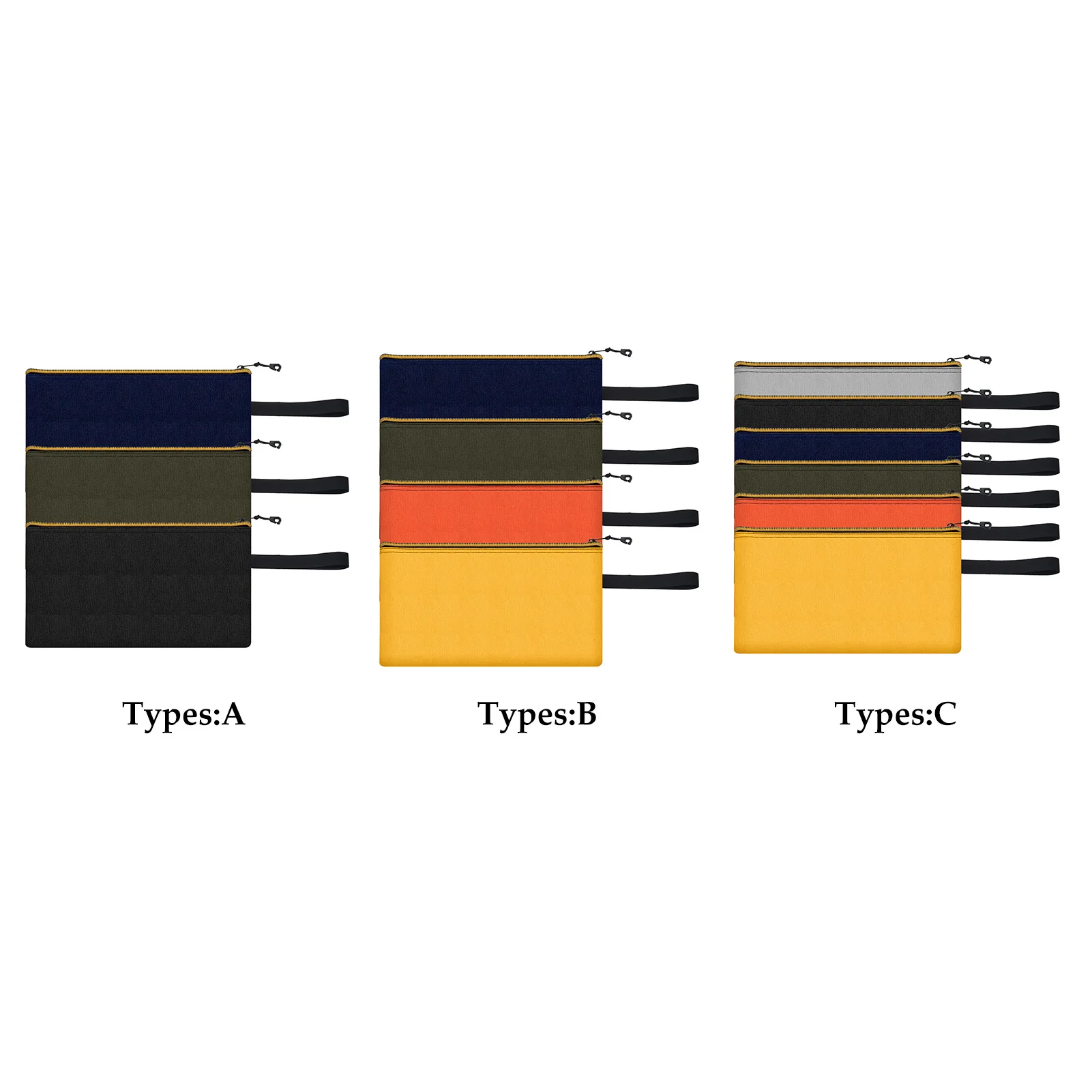 

Zipper Closure Storage Pouch Tool Bag Organizer Heavy Duty Large Capacity Canvas Portable Bag Storage