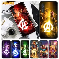 marvel hero colorful for samsung galaxy a90 a80 a70 a60 a50 m60 m40 a20e a2core a10s a10e silicon soft black phone case