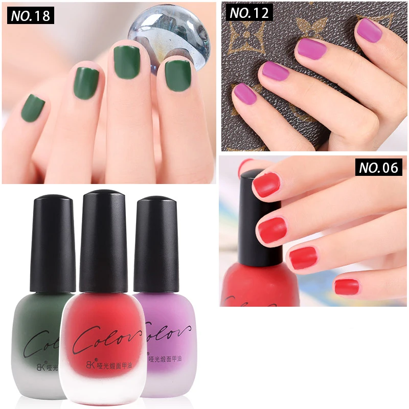 Лак для ногтей Bk матовый стойкий 20 цветов | Красота и здоровье