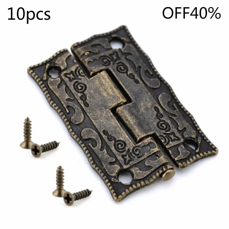 Бронзовые шарниры для ящиков 10 шт. дверной ящик шкафа винтажное украшение