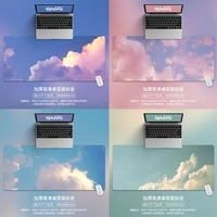 80x30cm large small fresh art cloud sunset pure sky mouse pad korean style simple office girl desk pad laptop game pad