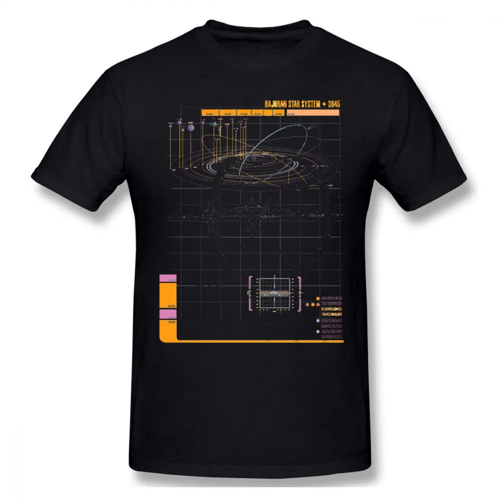 

Men Summer T-shirt Clothing Star Trek Science FictionTV Series Homme T-Shirt Deep Space Nine Star System Oversize Short Sleeve
