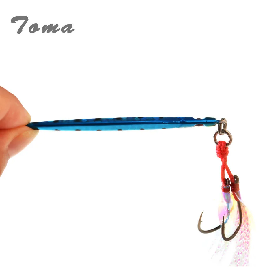 Тома морской ловля джиг медленное движение 20 г 40 Металлический Micro ведущая рыбу