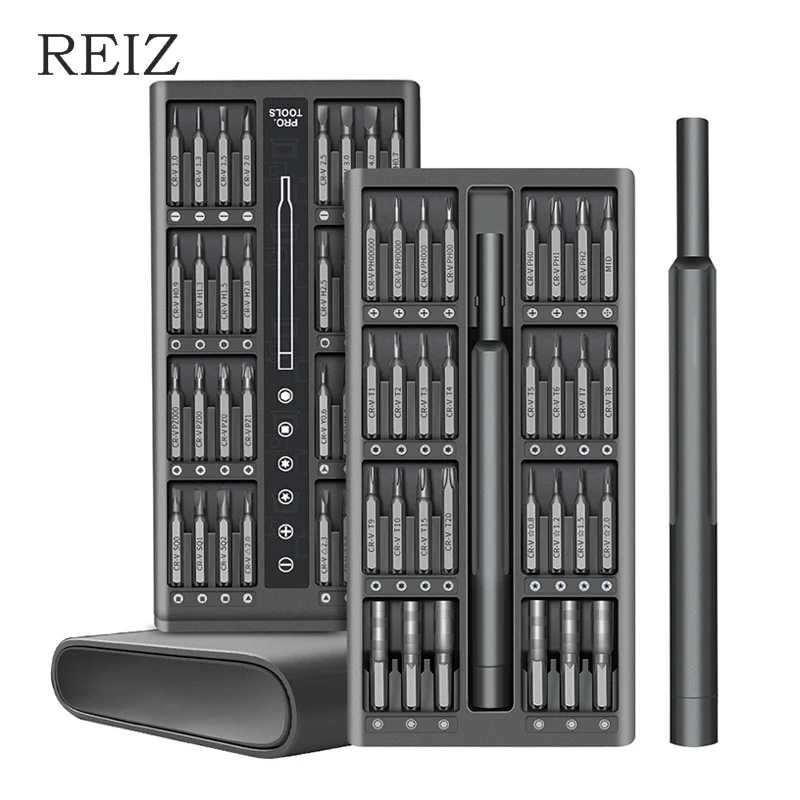 Набор отверток REIZ 63 в 1 комплект прецизионных магнитных насадок с шестигранной