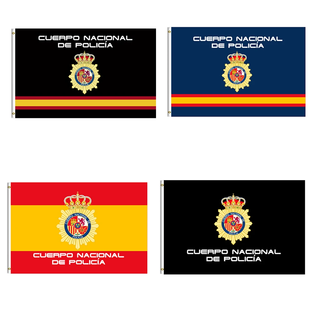 

Флаг национальной полиции Испании 3x5 футов 90x150 см наружный баннер с двумя латунными кольцами