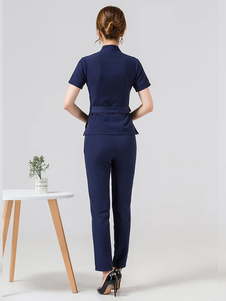 Spa uniform for beauty salon the cosmetologist thai massage smocks work Beauty uniforms foot bath technician costume |