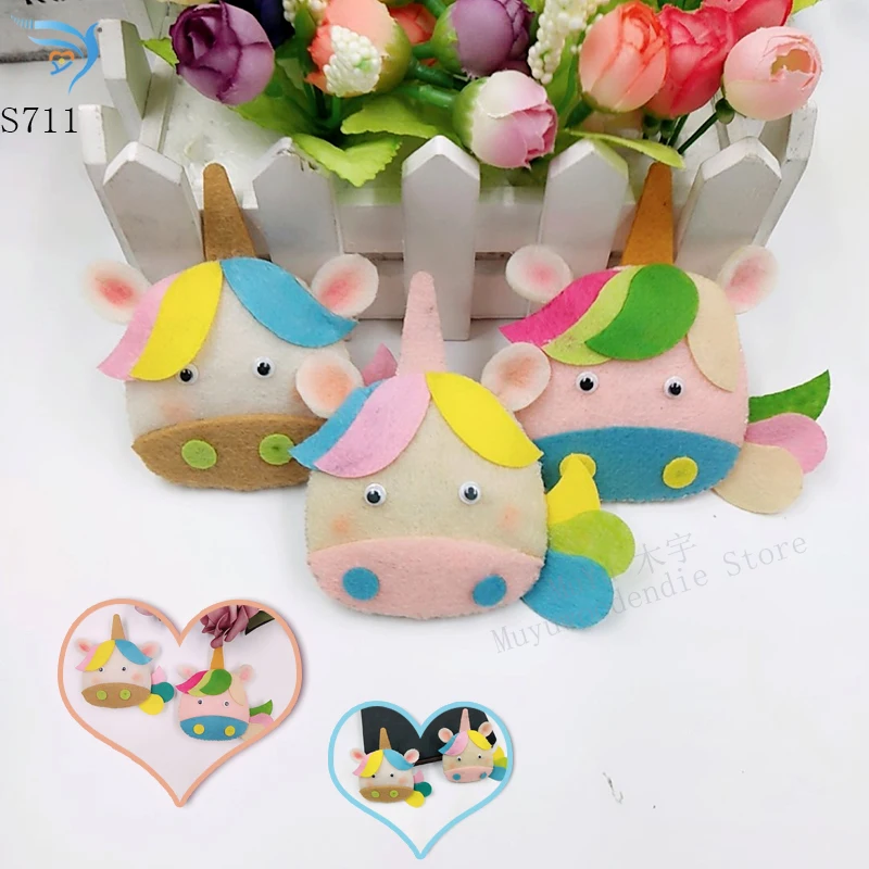 Подвеска в виде единорога новая деревянная форма для скрапбукинга Thickness