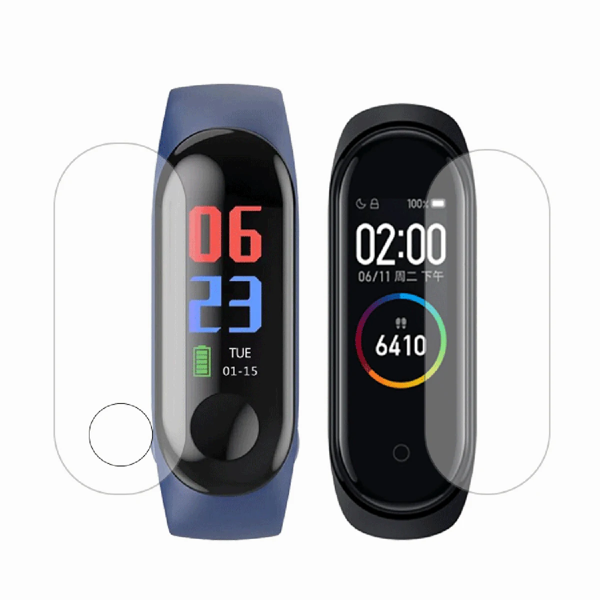 Для Xiaomi mi Band4 Band3 защита для экрана высокая проницаемость пленка полный экран умный Браслет|Смарт-аксессуары|