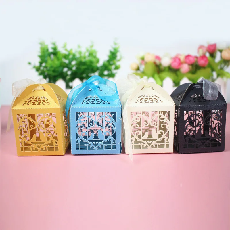 Упаковка для подарочных коробок 30 100 шт. с изображением птицы сердца конфет