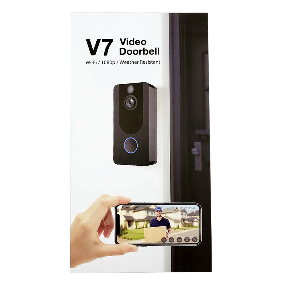 

1080P Smart Video Door Bell Wireless Talkback Door Ring Bell Two-way Audio PIR Motion Detection Night Vision Remote Recording