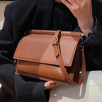 retro leather crossbody messenger bag long belt 2022 three layers womens designer handbags luxury brand trendy shoulder bag pur