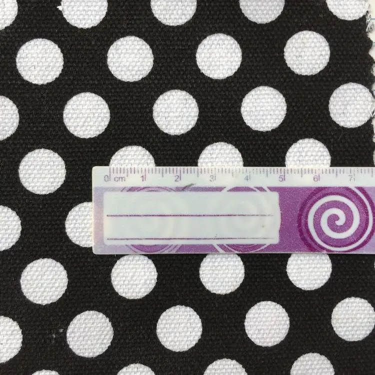 

12OZ cotton circle dot printed canvas material fabrics