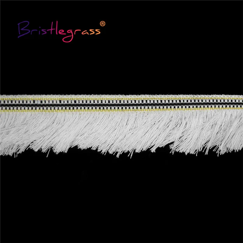 BRISTLEGRASS 1 ярд 2 &quot50 мм Плетеный отделкой из кружева кроше макраме кисточкой лента с
