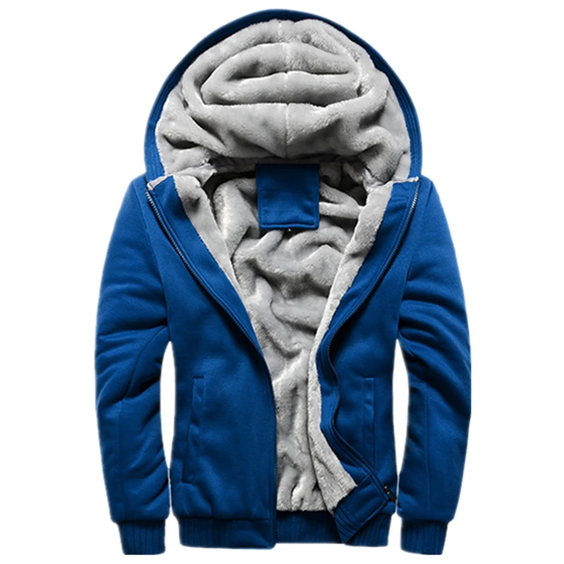 Спортивные Флисовые спортивные костюмы с капюшоном Merk-Kleding повседневные спортивные костюмы Pak Mannen Jas+ Broek теплые зимние спортивные костюмы - Цвет: Royal blue