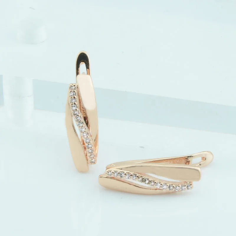 Модные ювелирные изделия женские серьги из золота 585 пробы шириной 7 мм подвески