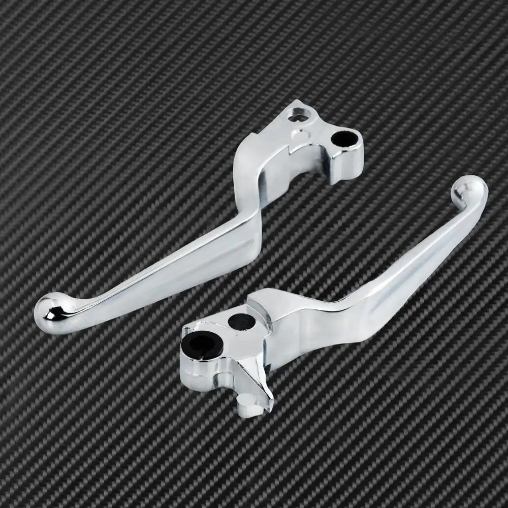 Мотоцикл хромированный тормозной рычаг сцепления для Harley Dyna Super Glide Street Bob 96-17