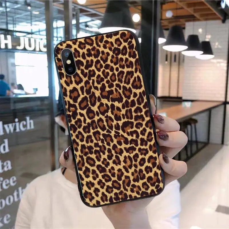 

Sexy leopard Phone Case for iPhone 11 12 pro XS MAX 8 7 6 6S Plus X 5S SE 2020 mini