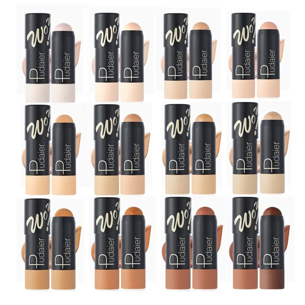 

New Breathable 12 colors Thin and light No blooming Foundation stick Color rendering Hold makeup