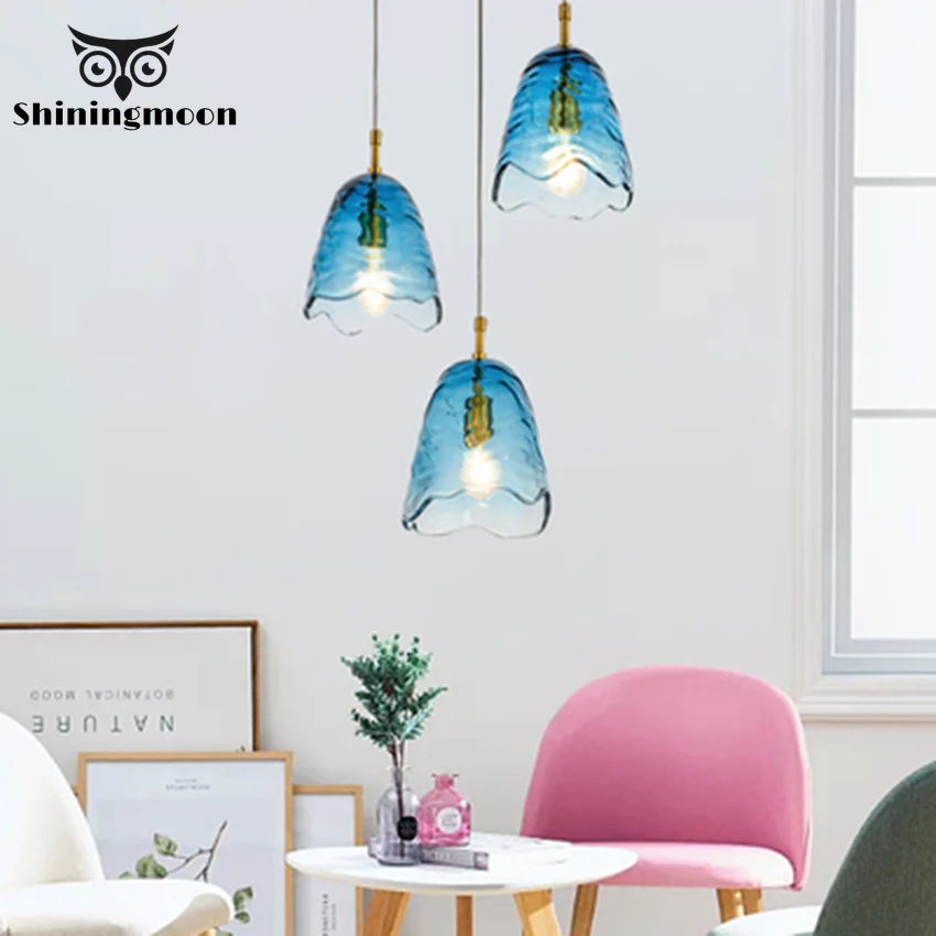 Скандинавский Креативный светодиодный подвесной светильник типа лепестка s ing