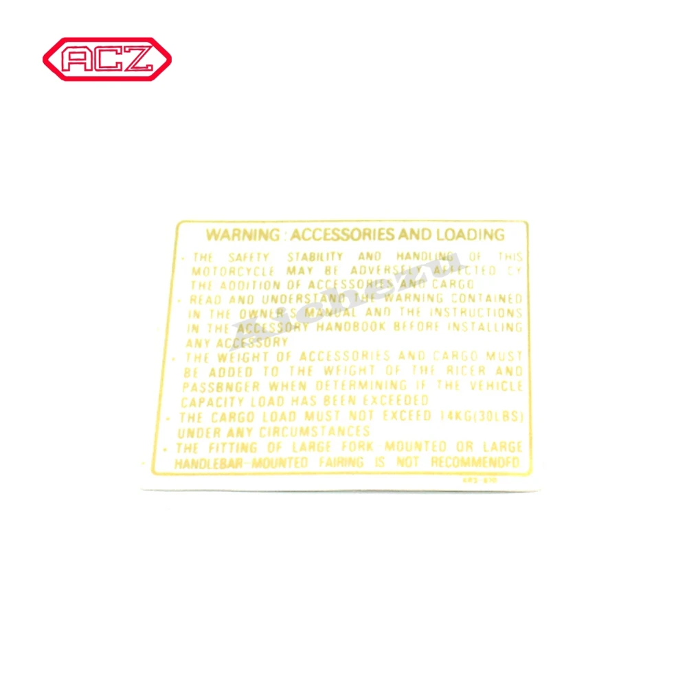 Universal Motorcycle Stickers Tank Warning Sign Sticker Fuel Decal For Suzuki Honda Yamaha Kawasaki BMW ATV | Автомобили и