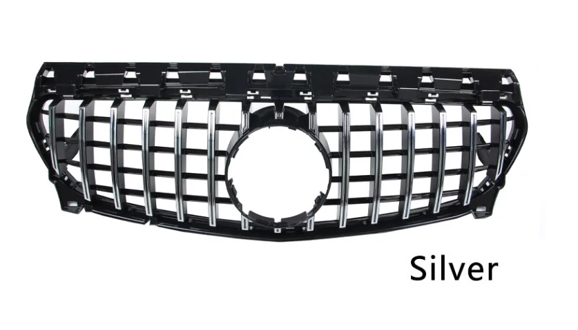 

YuBao 1x GT R Grill Grille For Mercedes Benz CLA Class W117 CLA200 CLA250 CLA45 AMG 2017-2019 Without Emblem