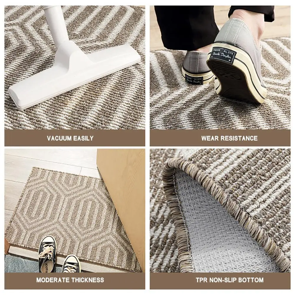 Indoor Door Mat Non-Slip Dust Suction Entrance Carpet Floor 80x50cm antideslizante alfombra W@ | Дом и сад