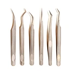 Искусственные искусственные пинцеты, высокоточные, легкие, веерообразные ресницы, посадочные, прививочные щипцы, специальные инструменты для художника ресниц