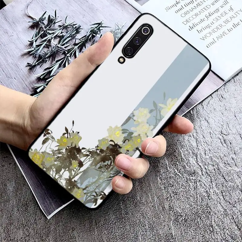 

Chinese Plum blossom Phone Case Phone Case For Xiaomi mi9 mi8 F1 9SE 10lite note10lite Mi8lite Back Coque xiaomimi5x