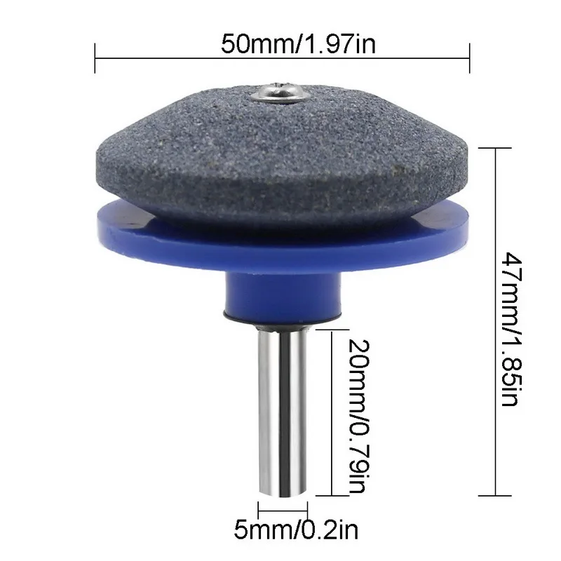 

50MM Faster Lawn Mower Sharpener Lawnmower Blade Sharpener Universal Grinding Rotary Drill Cuts Garden Tools Lawn Mower Parts