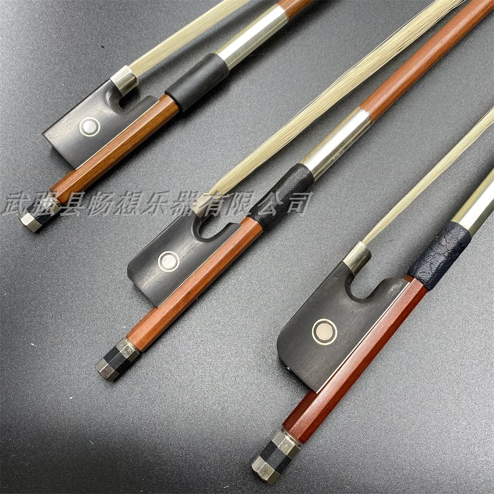 Студенческий лук для скрипки размер 4/4 из бразильского дерева с эбеновой