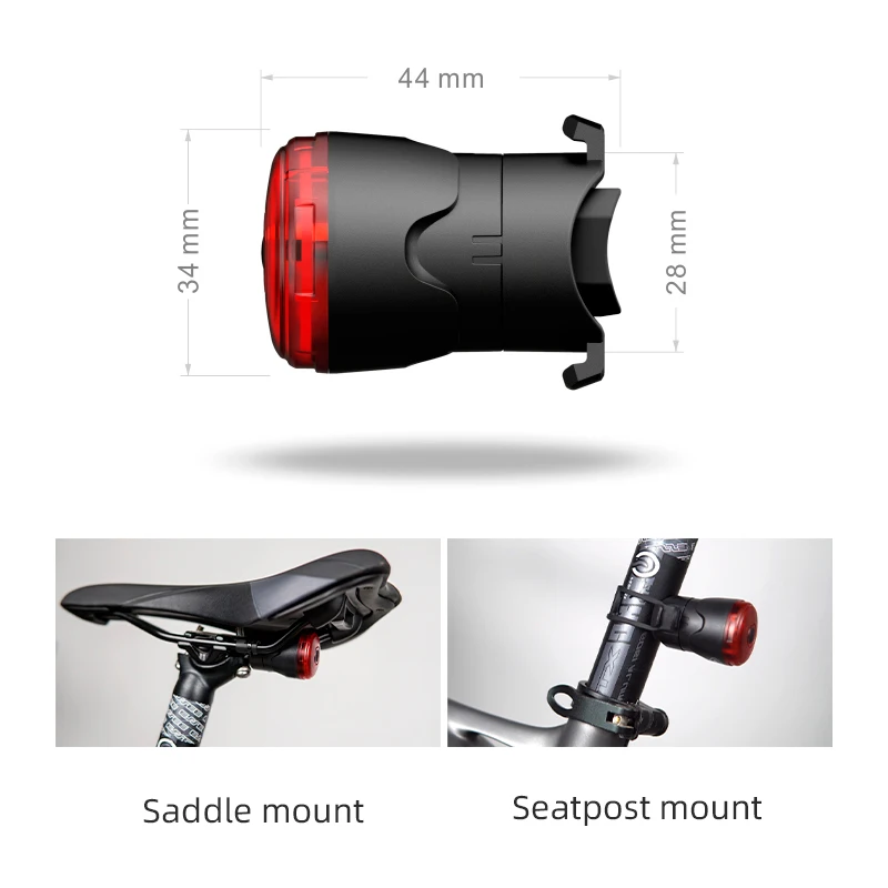 Leadbike Bicycle Rear Light Smart Auto Brake Sensing Tail Light LED Charging Waterproof IPX6 Cycling Taillight bike accessorie
