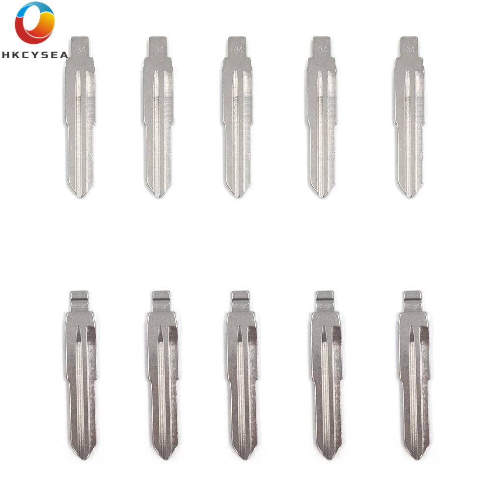 HKCYSEA 10 шт./лот металлический пустой необработанный флип KD дистанционный ключ Тип