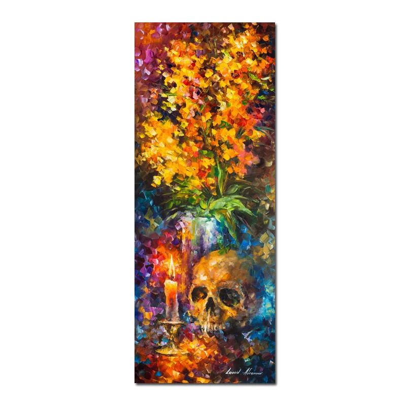 Knife Painting -3 Большой размер, нож, живопись, современный холст, живопись, абстрактная кошка, Череп, картина маслом, настенные картины для гостиной, Куадрос, домашний декор - Цвет: Knife Painting -3