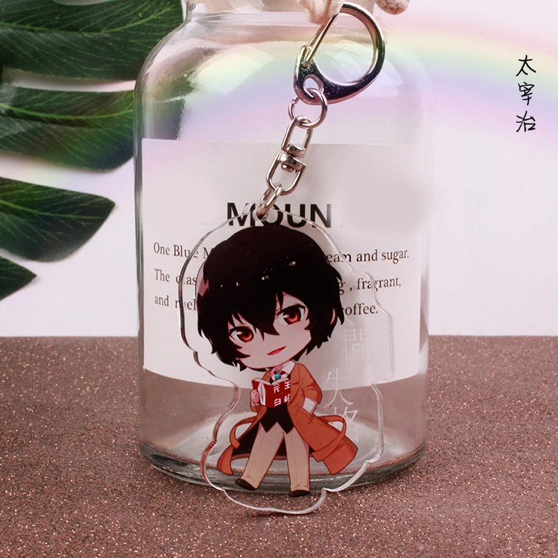 Брелок chuuya из аниме бродячие псы двусторонний акриловый кулон дазай Осаму