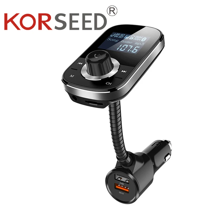 Автомобильный Bluetooth FM-передатчик беспроводной радиоадаптер дисплей 1 44 дюйма