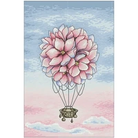 sika flower balloon patterns counted cross stitch 11ct 14ct 18ct diy cross stitch kits embroidery needlework sets home decor