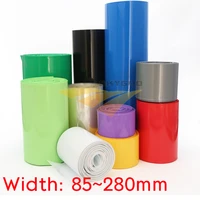 18650 lipo battery pvc heat shrink tube pack 85mm 280mm width insulated film wrap lithium case cable sleeve blue