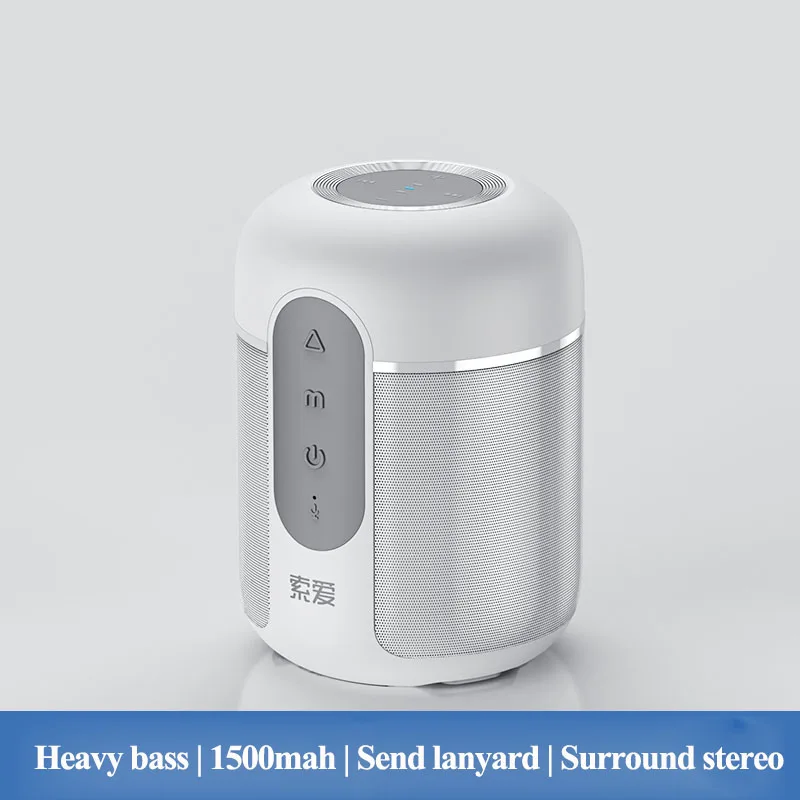 

Mini Portable Speaker Wireless TWS Outdoor Speakers Bluetooth Column Subwoofer Stereo Loudspeaker Play 20 Hours Free Ship