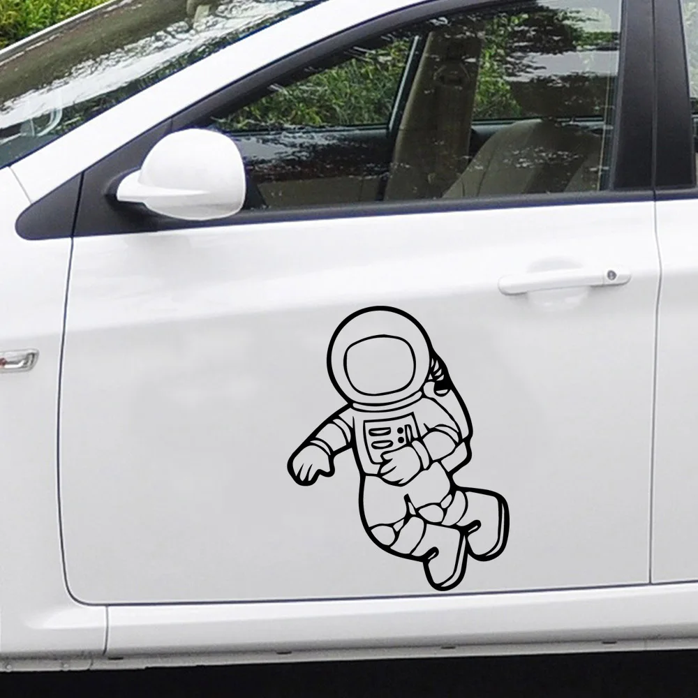 

Creative Space Astronaut Stickers Ussr Funny Window Vinyl Decals Car Styling Self Adhesive Emblem Car Stickers