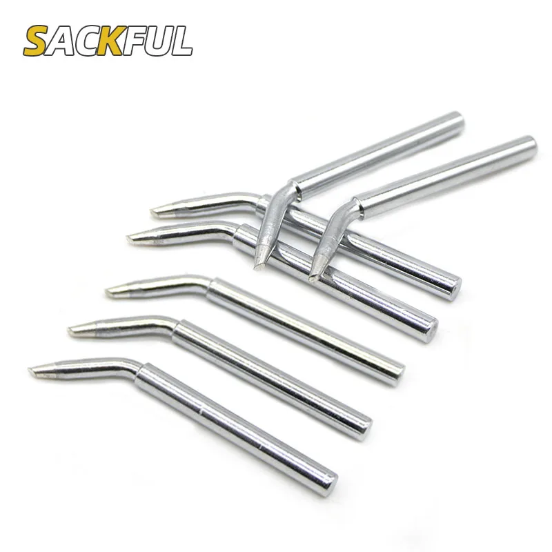 3 шт. 60 Вт наконечник для паяльника TD6-2C 3C 4C конические/Изогнутые сварочные